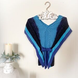 NEW Guess Silk Top with Wide Sleeves and Belt